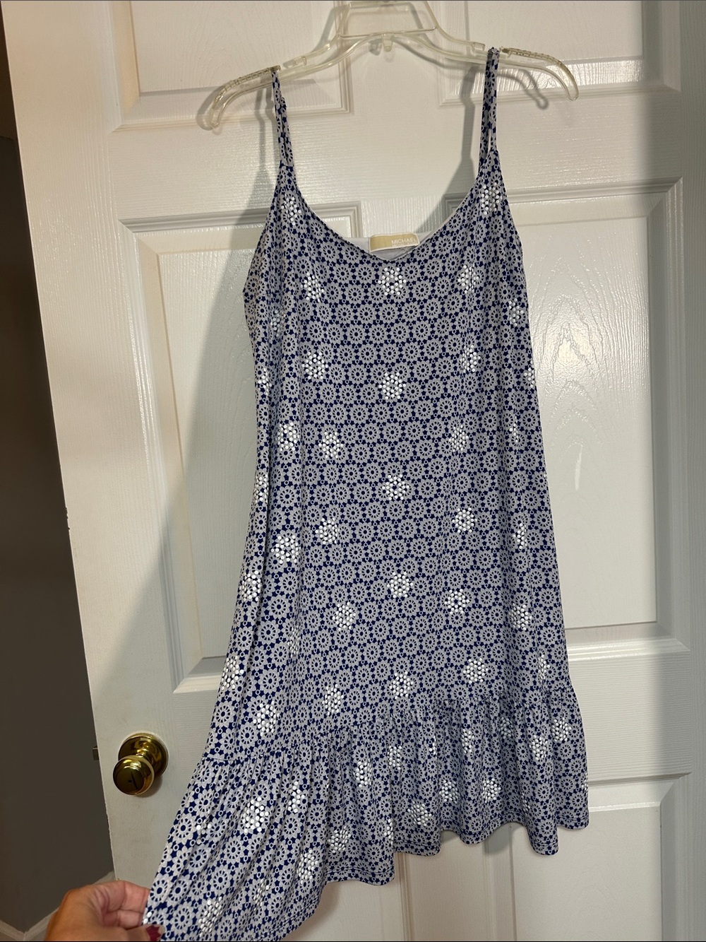 Michael Kors Navy and White Shift Dress